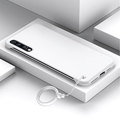 Funda Dura Plastico Rigida Carcasa Mate YK1 para Samsung Galaxy A70 Blanco