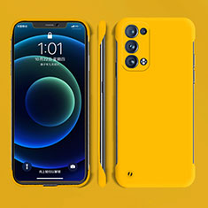 Funda Dura Plastico Rigida Carcasa Mate YK4 para Oppo Reno6 Pro 5G Amarillo