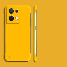 Funda Dura Plastico Rigida Carcasa Mate YK4 para Oppo Reno9 Pro 5G Amarillo