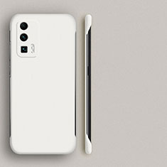 Funda Dura Plastico Rigida Carcasa Mate YK4 para Xiaomi Poco F5 Pro 5G Blanco