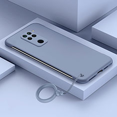 Funda Dura Plastico Rigida Carcasa Mate YK4 para Xiaomi Redmi Note 9 Gris Lavanda