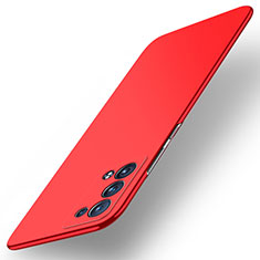 Funda Dura Plastico Rigida Carcasa Mate YK5 para Oppo Reno6 Pro+ Plus 5G Rojo