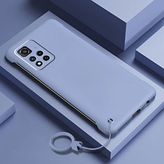 Funda Dura Plastico Rigida Carcasa Mate YK5 para Xiaomi Mi 11i 5G (2022) Gris Lavanda