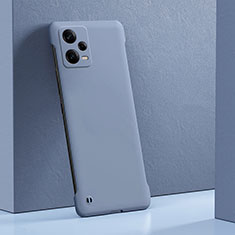 Funda Dura Plastico Rigida Carcasa Mate YK5 para Xiaomi Redmi Note 12 Pro+ Plus 5G Gris Lavanda