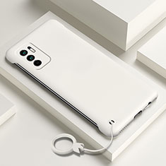 Funda Dura Plastico Rigida Carcasa Mate YK6 para Xiaomi Redmi Note 10 5G Blanco