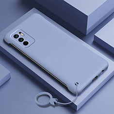 Funda Dura Plastico Rigida Carcasa Mate YK6 para Xiaomi Redmi Note 10 5G Gris Lavanda
