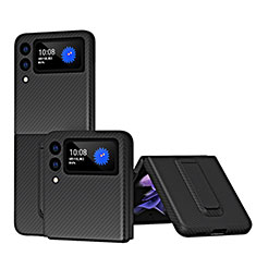 Funda Dura Plastico Rigida Carcasa Mate ZL2 para Samsung Galaxy Z Flip3 5G Negro
