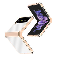 Funda Dura Plastico Rigida Carcasa Mate ZL2 para Samsung Galaxy Z Flip4 5G Oro