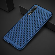 Funda Dura Plastico Rigida Carcasa Perforada M01 para Huawei P20 Pro Azul