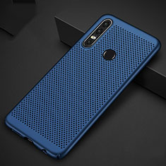Funda Dura Plastico Rigida Carcasa Perforada P01 para Huawei P30 Lite New Edition Azul