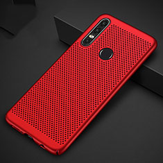 Funda Dura Plastico Rigida Carcasa Perforada P01 para Huawei P30 Lite New Edition Rojo