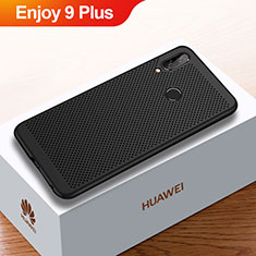 Funda Dura Plastico Rigida Carcasa Perforada para Huawei Enjoy 9 Plus Negro