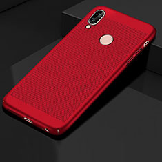 Funda Dura Plastico Rigida Carcasa Perforada para Huawei Honor 10 Lite Rojo