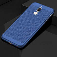 Funda Dura Plastico Rigida Carcasa Perforada para Huawei Mate 10 Lite Azul