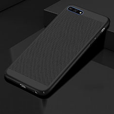 Funda Dura Plastico Rigida Carcasa Perforada para Huawei Y6 Prime (2018) Negro