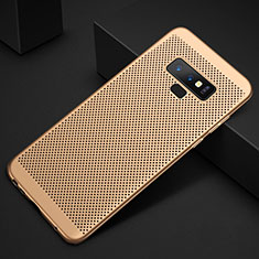 Funda Dura Plastico Rigida Carcasa Perforada para Samsung Galaxy Note 9 Oro