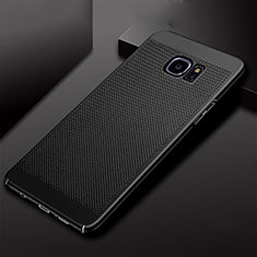Funda Dura Plastico Rigida Carcasa Perforada para Samsung Galaxy S7 Edge G935F Negro