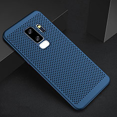 Funda Dura Plastico Rigida Carcasa Perforada para Samsung Galaxy S9 Plus Azul