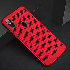 Funda Dura Plastico Rigida Carcasa Perforada para Xiaomi Mi A2 Lite Rojo