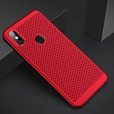 Funda Dura Plastico Rigida Carcasa Perforada para Xiaomi Mi A2 Rojo