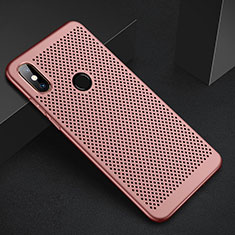 Funda Dura Plastico Rigida Carcasa Perforada para Xiaomi Redmi 6 Pro Oro Rosa