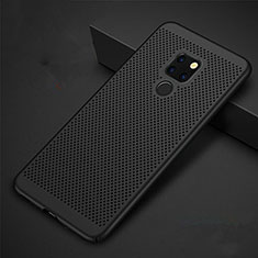 Funda Dura Plastico Rigida Carcasa Perforada W01 para Huawei Mate 20 X 5G Negro