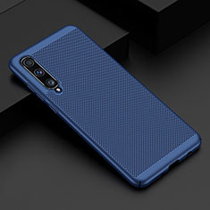 Funda Dura Plastico Rigida Carcasa Perforada W01 para Samsung Galaxy A70 Azul