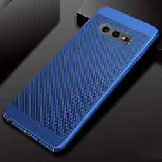 Funda Dura Plastico Rigida Carcasa Perforada W01 para Samsung Galaxy S10e Azul