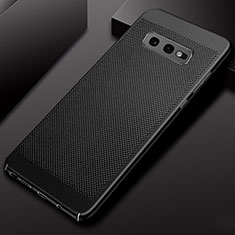 Funda Dura Plastico Rigida Carcasa Perforada W01 para Samsung Galaxy S10e Negro