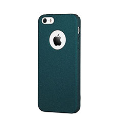 Funda Dura Plastico Rigida Fino Arenisca para Apple iPhone 5 Azul