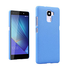 Funda Dura Plastico Rigida Fino Arenisca para Huawei Honor 7 Dual SIM Azul
