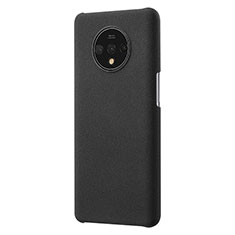 Funda Dura Plastico Rigida Fino Arenisca para OnePlus 7T Negro