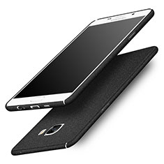 Funda Dura Plastico Rigida Fino Arenisca para Samsung Galaxy C7 SM-C7000 Negro