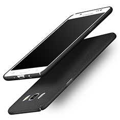 Funda Dura Plastico Rigida Fino Arenisca para Samsung Galaxy J5 Duos (2016) Negro