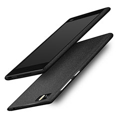 Funda Dura Plastico Rigida Fino Arenisca para Xiaomi Mi 3 Negro