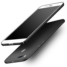 Funda Dura Plastico Rigida Fino Arenisca para Xiaomi Mi A1 Negro