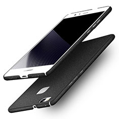 Funda Dura Plastico Rigida Fino Arenisca Q01 para Huawei G9 Lite Negro