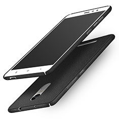 Funda Dura Plastico Rigida Fino Arenisca Q01 para Xiaomi Redmi Note 3 MediaTek Negro