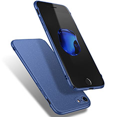 Funda Dura Plastico Rigida Fino Arenisca Q02 para Apple iPhone 8 Azul