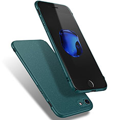 Funda Dura Plastico Rigida Fino Arenisca Q02 para Apple iPhone SE (2020) Verde