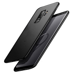Funda Dura Plastico Rigida Fino Arenisca Q02 para Samsung Galaxy S9 Plus Negro