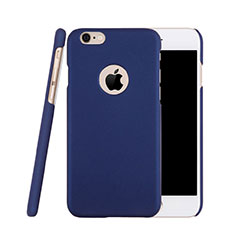 Funda Dura Plastico Rigida Mate con Agujero para Apple iPhone 6S Azul