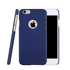 Funda Dura Plastico Rigida Mate con Agujero para Apple iPhone 6S Plus Azul