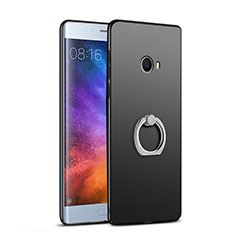 Funda Dura Plastico Rigida Mate con Anillo de dedo Soporte A02 para Xiaomi Mi Note 2 Negro