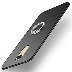 Funda Dura Plastico Rigida Mate con Anillo de dedo Soporte A02 para Xiaomi Redmi Pro Negro