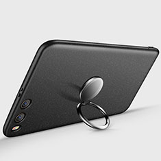 Funda Dura Plastico Rigida Mate con Anillo de dedo Soporte A03 para Xiaomi Mi 6 Negro