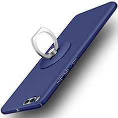 Funda Dura Plastico Rigida Mate con Anillo de dedo Soporte para Xiaomi Mi 6 Azul