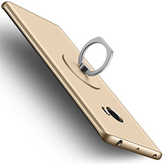 Funda Dura Plastico Rigida Mate con Anillo de dedo Soporte para Xiaomi Mi Note 2 Oro