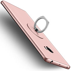 Funda Dura Plastico Rigida Mate con Anillo de dedo Soporte para Xiaomi Mi Note 2 Oro Rosa