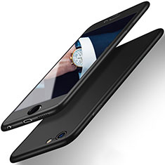 Funda Dura Plastico Rigida Mate Frontal y Trasera 360 Grados para Apple iPhone 6S Negro
